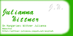 julianna wittner business card